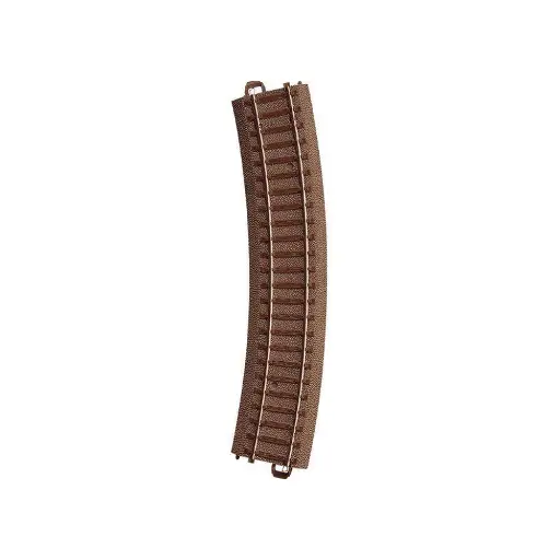 [TR62224] Rail courbe R2 24,3° Trix 62224 - Rayon 437,5 mm - HO : 1/87 - Code 83 - Voie C