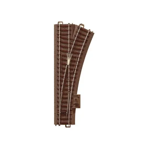 [TR62612] Aiguillage à droite R2 24,3° Trix 62612 - 188,3 mm - HO : 1/87 - Code 83 - Voie C