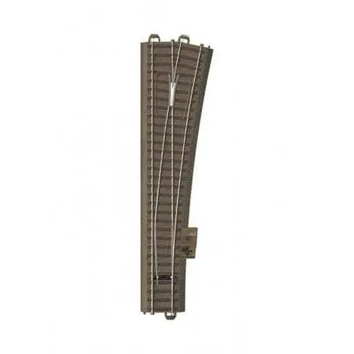 [TR62712] Aiguillage long à droite 12,1° Trix 62712 - 236,1 mm - HO : 1/87 - Code 83 - Voie C