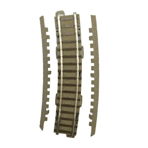 [TR62315] Rail courbe R3 15° Trix 62315 - Rayon 515 mm - HO : 1/87 - Code 83 - Voie C