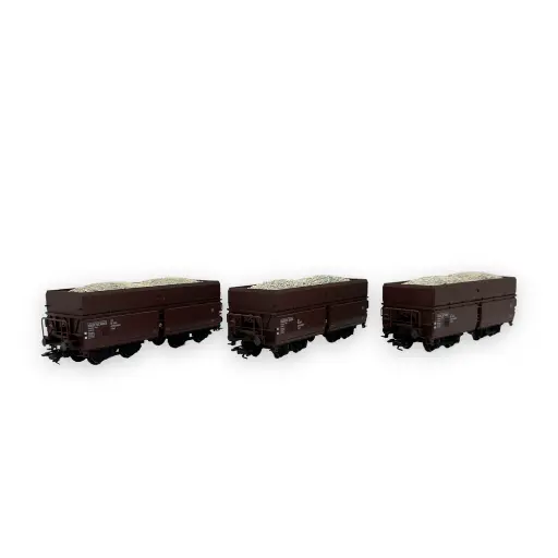 [TR24121] Coffret de 3 wagons à déchargement automatique - Trix 24121 - HO 1/87 - OBB - Ep IV - 2R