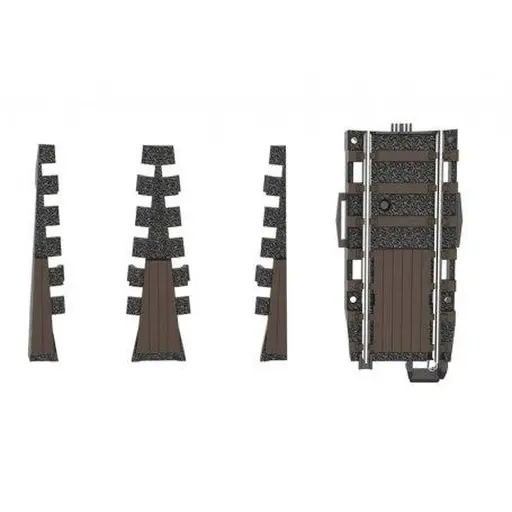 [TR66871] Lot de 3 extensions pour pont tournant voie C - HO 1/87 - Trix 66871