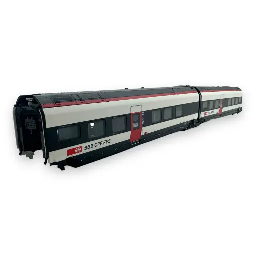 [TR23281] Set N°1 : 2 voitures complémentaires RABe 501 Giruno - Trix 23281 - HO 1/87 - CFF