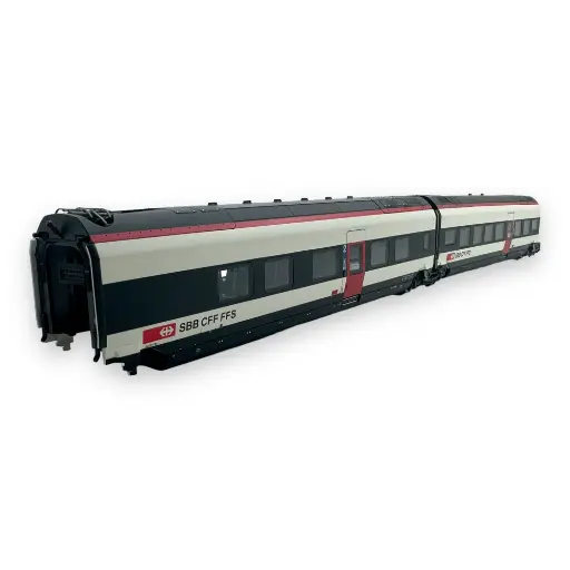 [TR23282] Coffret de 2 voitures complémentaires - RABe 501 Giruno - Trix 23282 - HO 1/87 - CFF
