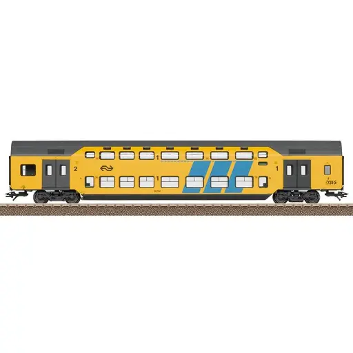 [TR23277] Voiture 2 niveaux DDM2/3-ABv 1ère/2nd classe TRIX 23277 - NS - HO 1/87 - EP V