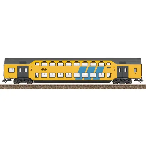 [TR23278] Voiture 2 niveaux DDM2/3-Bv 2nd classe TRIX 23278 - NS - HO 1/87 - EP V