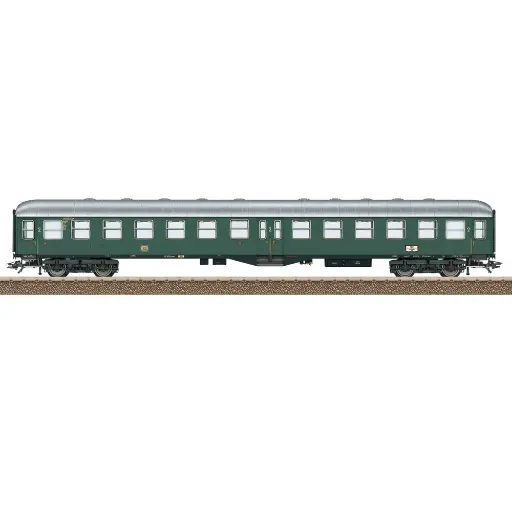 [TR23166] Voiture voyageur 2nd classe verte B4ym(b)-51 TRIX 23166 - DB - HO 1/87 - EP III