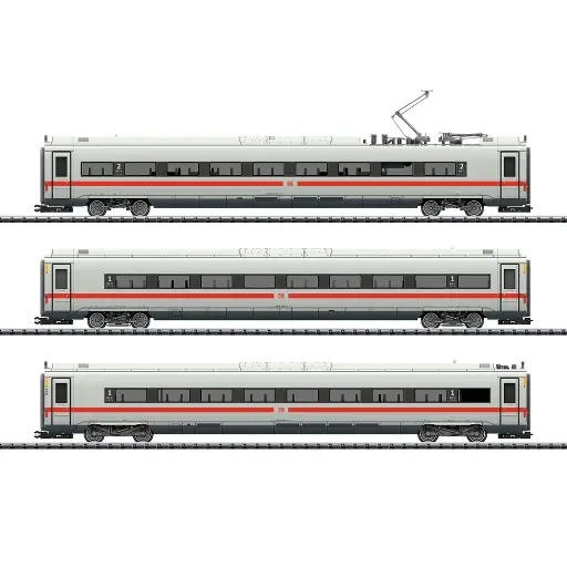 Coffret de 3 voitures complémentaires ICE 4 - Trix 23976 - HO 1/87