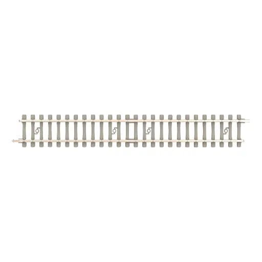 [TR14593] Rail droit traverses béton - Minitrix 14593 - N 1/160 - Code 60 - Longueur 108,4mm - 2R