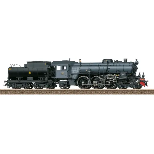 [TR25490] Locomotive à vapeur F 1200 - Trix 25490 - HO 1/87 - SJ - Ep VI - Digital sound fumigène - 2R