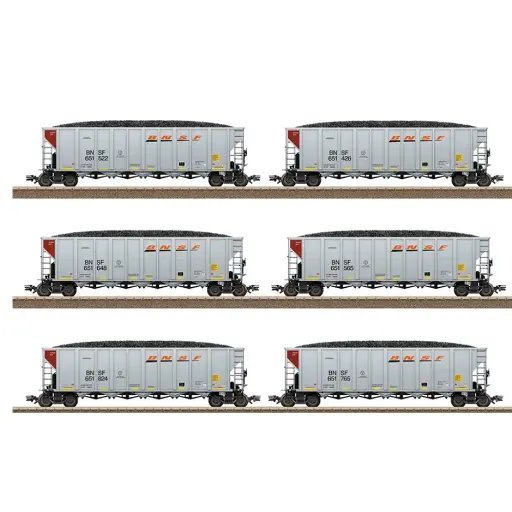 [TR24911] Coffret de wagons-trémies BNSF - TRIX 24911 - HO 1/87 - EP VI - 2R