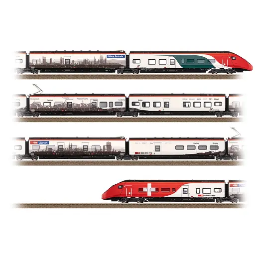 [TR25811] Rame automotrice à grande vitesse RABe 501 Giruno - Trix 25811 - HO 1/87 - Ep VI - Digital Sound