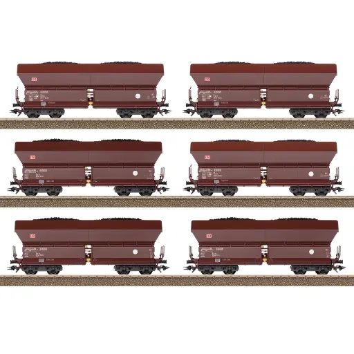[TR24182] Coffret de wagons à déchargement automatique Falns 182 - Trix T24182 - DB AG - HO 1/87 - EP. VI - 2R