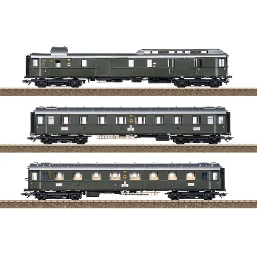 [TR23650] Coffret de voitures grandes lignes FD 226 pour série 01 - Trix T23650 - DRG - HO 1/87 - EP. II - 2R