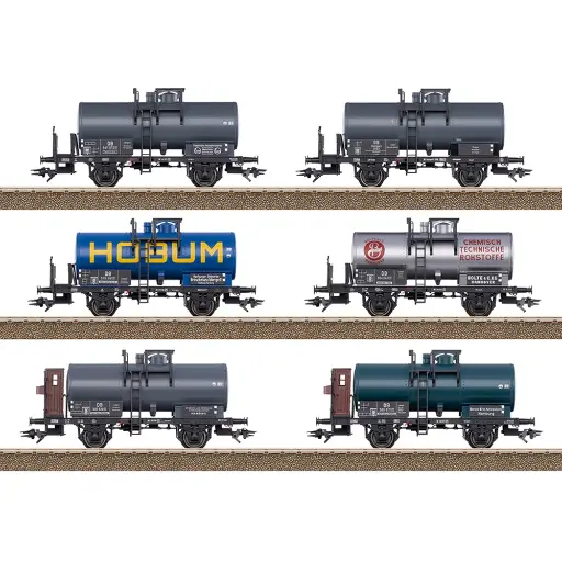 [TR24170] Coffret de wagons-citernes - Trix T24170 - privée - HO 1/87 - EP. III - 2R