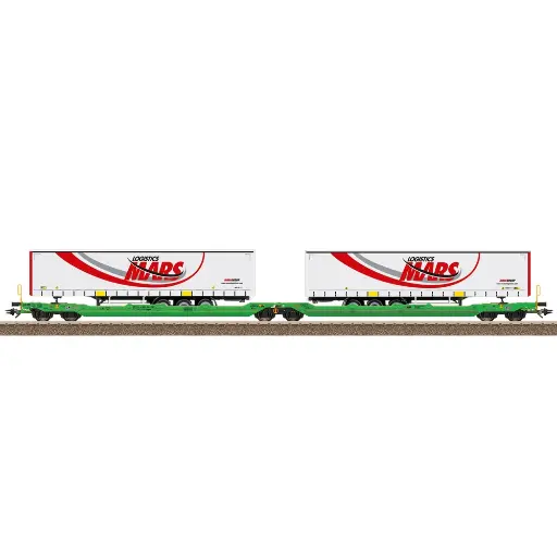 [TR24473] Coffret de wagons Sdggmrss - TRIX T24473 - CFL - HO 1/87 - EP. VI - 2R