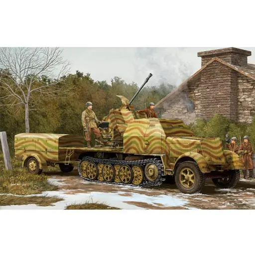 [TR01527] Flak 43 Allemand - Canon Automoteur 3.7cm - 1942 - Trumpeter 01527 - 1/35