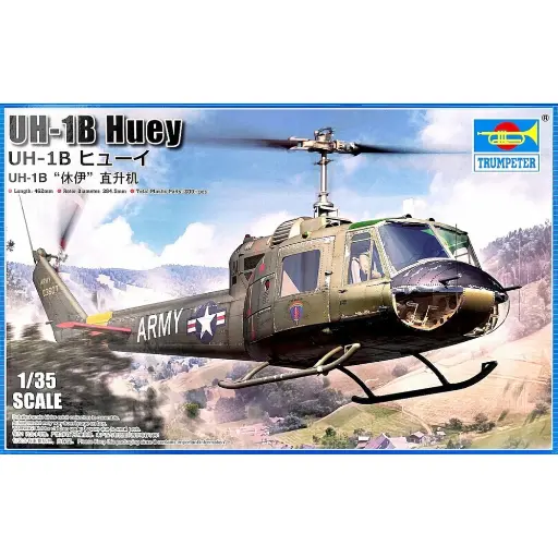 [TR05111] Hélicoptère UH-1B Huey - Trumpeter 05111 - 1/35