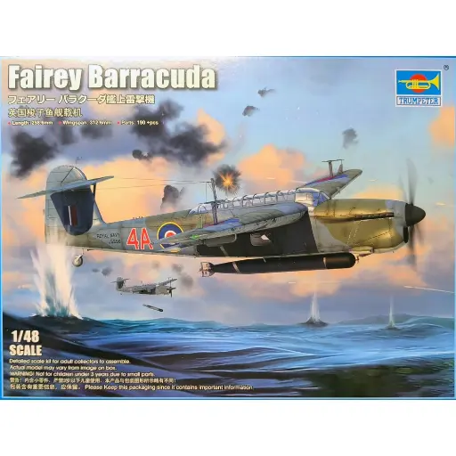 [TR05825] Fairey Barracuda bombardier torpilleur de la seconde guerre mondiale - Trumpeter 05825 - 1/48
