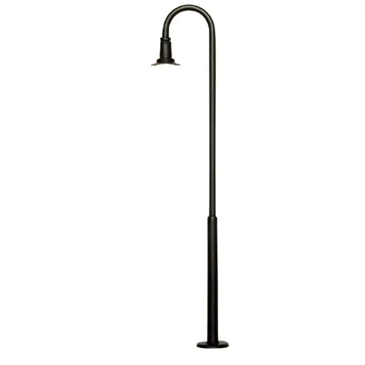[VI6140] Lampadaire Cintré - Hauteur 87MM - Noir - Viessmann 6140 - HO 1/87
