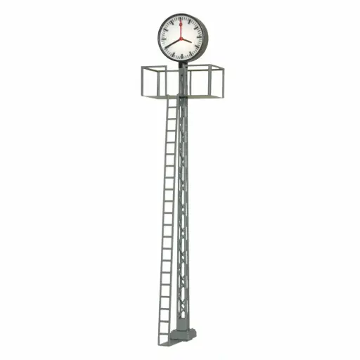 [VI5081] Horloge de gare avec passerelle et éclairage à led - Viessmann 5081 - HO 1/87