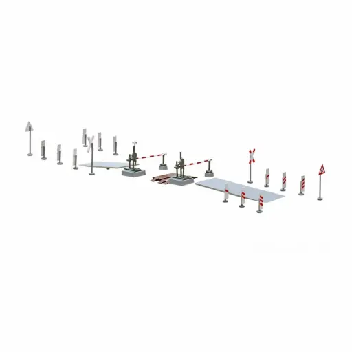 [VI5100] Passage à niveau avec barrières - Viessmann 5100 - HO 1/87