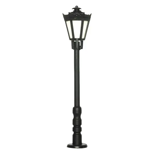 [VI6070] Lanterne de parc noire LED blanc chaud - Viessmann 6070 - HO 1/87