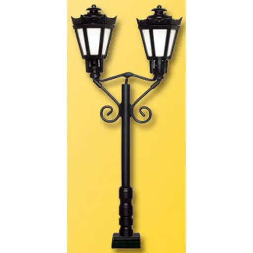 [VI60731] Réverbère de parc double, noir