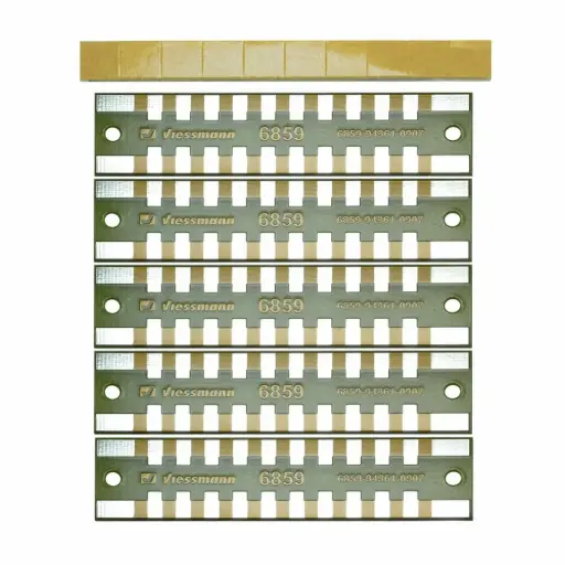 [VI6859] Distributeurs à souder à 2 pôles, 5 pièces - Viessmann 6859 