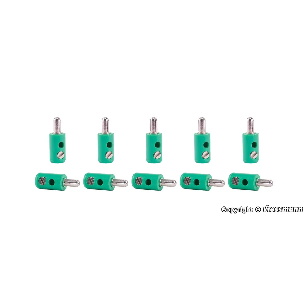 [VI6872] Lot de 10 Bouchons Cruciformes - Vert - Viessmann 6872 - Toutes Echelles