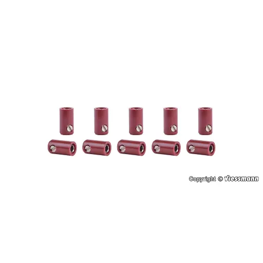 [VI6882] Lot de 10 Manchons - Marron - Viessmann 6882 - Toutes Echelles