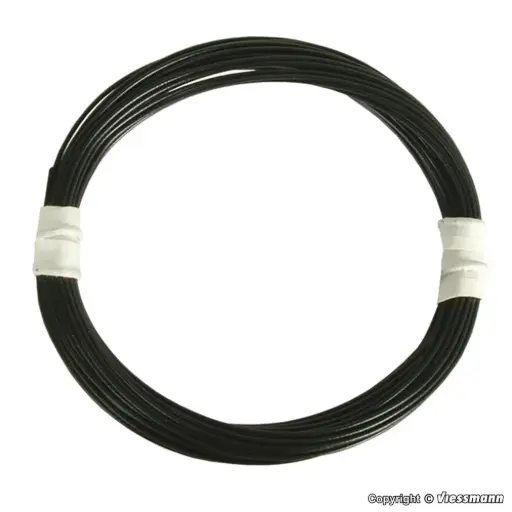 [VI6890] Bobine de Fil - 5 Mètres - Noir - Section 0.03m2 - Diamètre 0.06m2 - Viessmann 6890 - Toutes Echelles