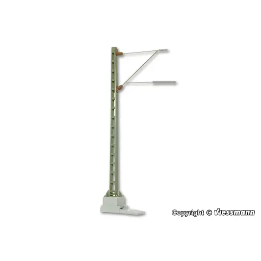 [VI4110] Mât ligne avec bras d'extension VIESSMANN 4110 - HO 1/87