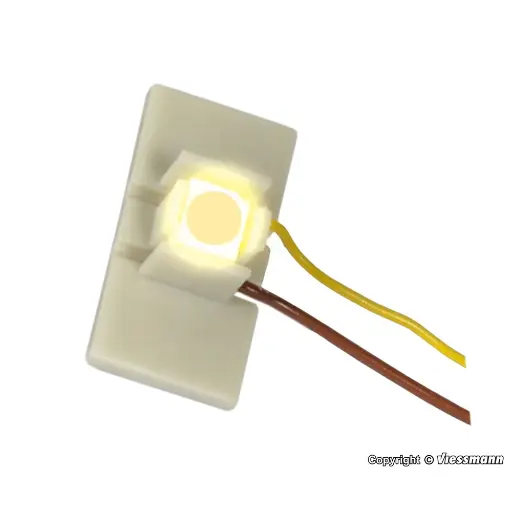 [VI6046] 10 LED blanc chaud - éclairage au sol - VIESSMANN 6046 - Multiples échelles