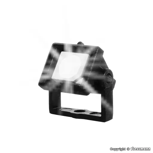 [VI6333] Spot projecteur carré Viessmann 6333 à LED blanc - HO 1/87