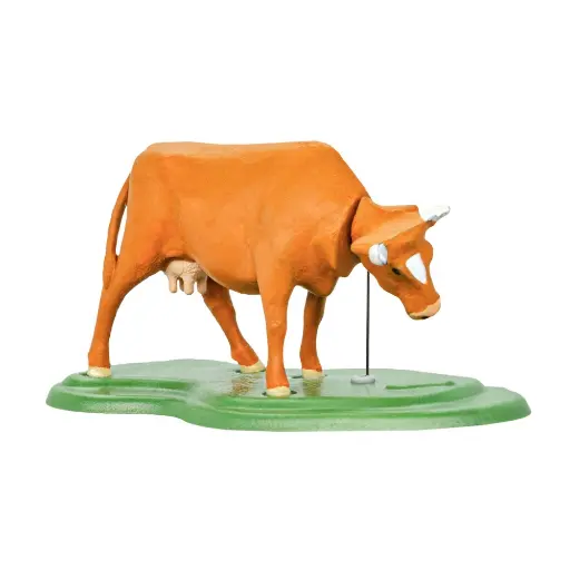 [VI1582] Vache marron à tête mobile - Viessmann 1582 - HO 1/87