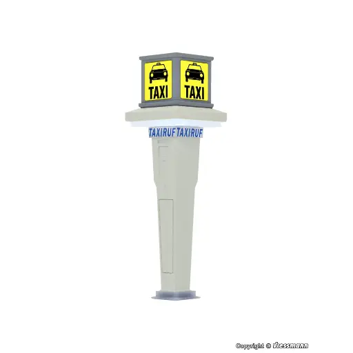 [VI1378] Station de taxi avec éclairage LED - Viessmann 1378 - HO 1/87