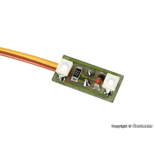 [VI6018] Éclairage de maison, 2 LED blanches, 3 pièces - VIESSMANN 6018