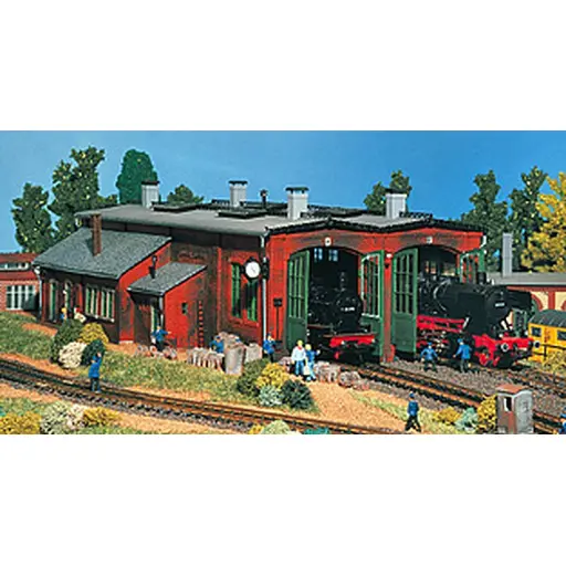 [VO45752] Remise à locomotives - VOLLMER 45752 - HO 1/87