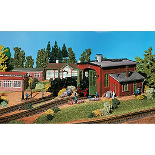 [VO45750] Remise à locomotives - VOLLMER 45750 - HO 1/87