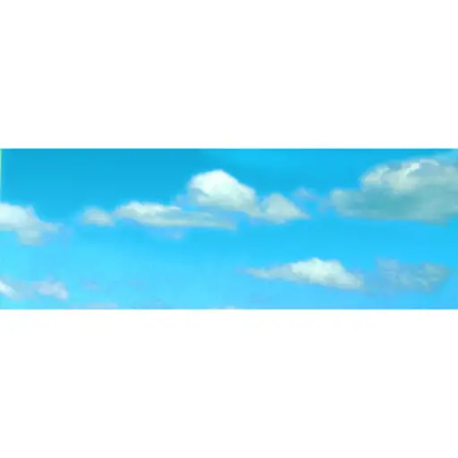 [VO46105] Fond de décor "ciel et nuages" - 4 parties - VOLLMER 46105 - 2660x800mm