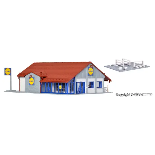 [VO43662] Supermarché Lidl - Vollmer 43662 - HO 1/87
