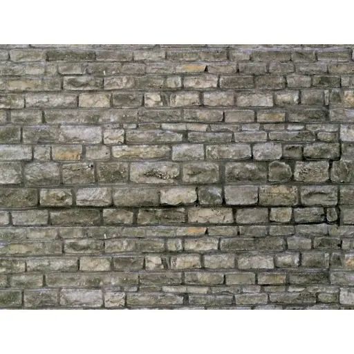 [VO46040] Plaque cartonnée Vollmer 46040 - HO 1/87 - Mur en granite