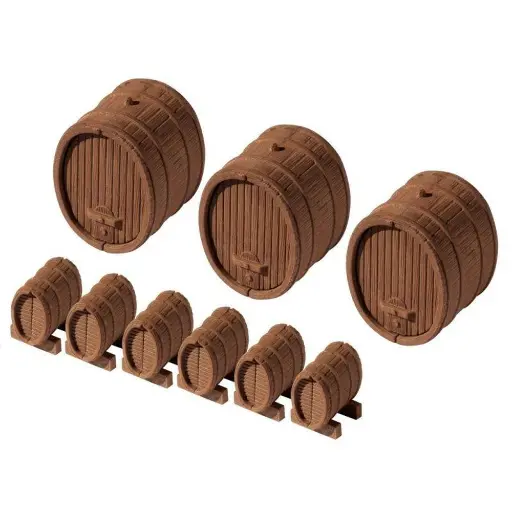 [VO45246] Tonneaux à vin - 45246 VOLLMER - HO 1/87