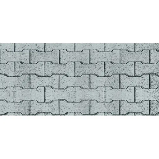 [VO46054] Plaque cartonnée mur pavé en béton - Vollmer 46054 - HO 1/87