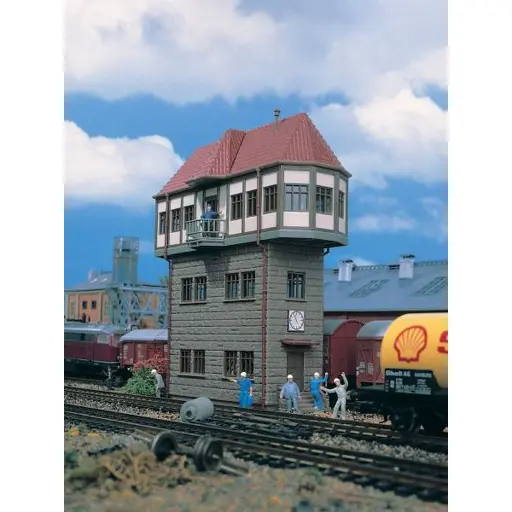 [VO45734] Poste d'aiguillage de Fellbach - Vollmer 45734 - HO 1/87