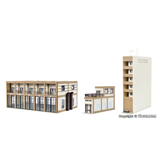 [VO43759] Caserne Pompier moderne VOLLMER 43759 - HO 1/87