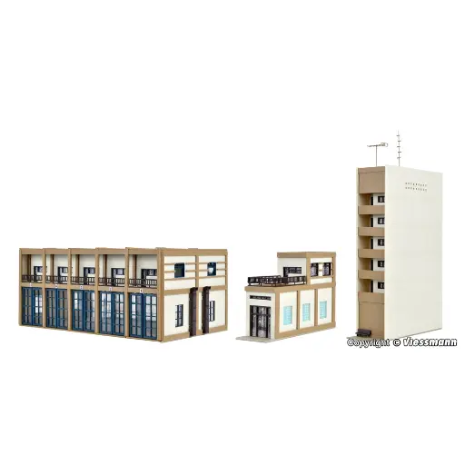 [VO47909] Caserne Pompier moderne VOLLMER 47909 - N 1/160