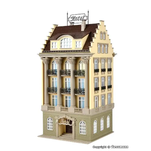 [VO43772] Hôtel romantique 4 faces - VOLLMER 43772 - HO 1/87