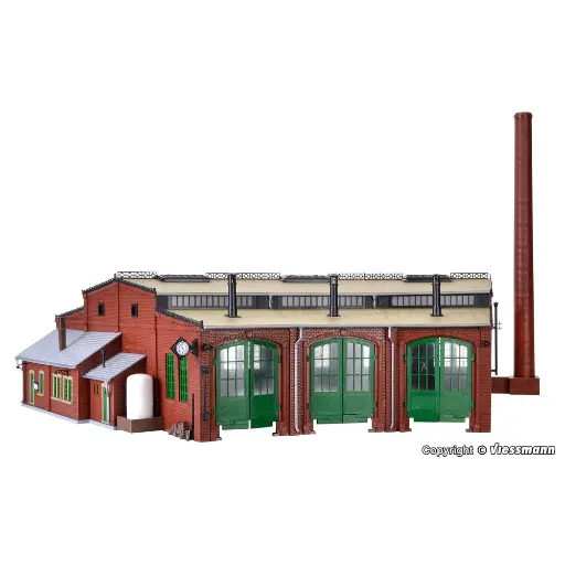 [VO45754] Rotonde avec dispositif de verrouillage des portes VOLLMER 45754 - HO 1/87